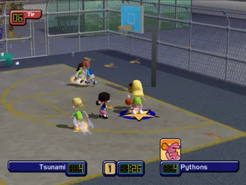 Backyard Basketball screen shot game playing